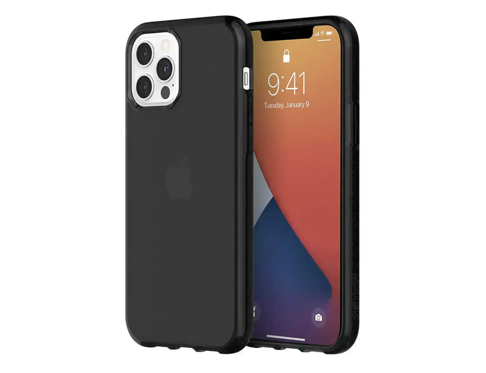 Чохол Griffin Survivor Clear for iPhone 12 | 12 Pro - Black (GIP-051-BLK)